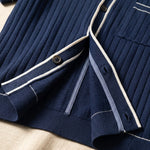 Isidoro Ribbed-Knit Polo Shirt