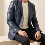 Sandro Faux Leather Blazer