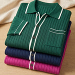 Isidoro Ribbed-Knit Polo Shirt