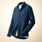 Valentino Cotton-Rayon Crinkle Shirt