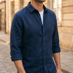 Valentino Cotton-Rayon Crinkle Shirt