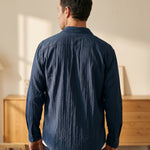 Valentino Cotton-Rayon Crinkle Shirt