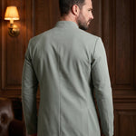 Dante Linen Mandarin Collar Jacket