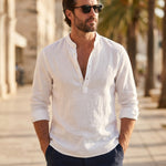 Vincenzo Cotton Linen Shirt