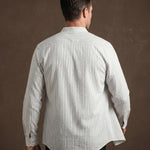 Orazio Linen Blend Mandarin Collar Shirt