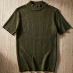 Antonio Ribbed Mock Neck Knit
