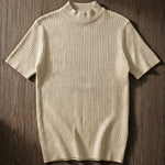 Antonio Ribbed Mock Neck Knit