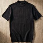 Antonio Ribbed Mock Neck Knit
