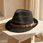 Walter Open-Weave Fedora Hat