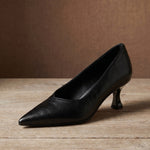 Felicia Leather Heels