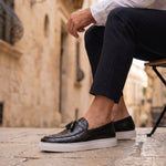 Lino Croc-Embossed Tassel Loafer