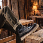 Damiano Leather Moc-Toe Boot