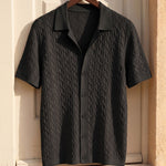 Bruno Cable Knit Polo Shirt