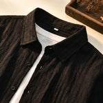 Valentino Cotton-Rayon Crinkle Shirt