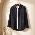 Valentino Cotton-Rayon Crinkle Shirt