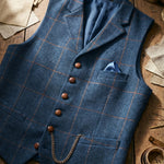 Vicente Tweed Lapelled Waistcoat
