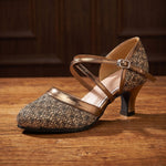 Rafaela Glitter Mesh Heeled Sandal