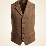 Oscar Herringbone Waistcoat