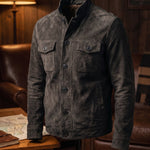 Vincenzo Suede Shirt Jacket