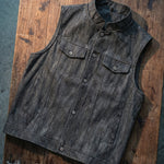 Antonio Faux Leather Vest Jacket