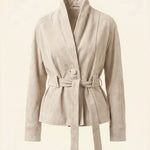Maddalena Suede Belted Jacket