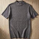 Antonio Ribbed Mock Neck Knit