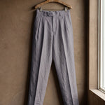 Augusto Linen Pleated Trousers