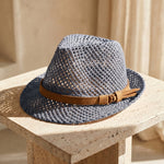Walter Open-Weave Fedora Hat