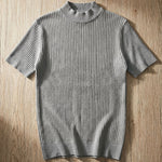 Antonio Ribbed Mock Neck Knit