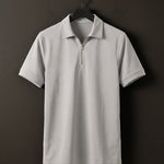 Alberto Cotton Blend Zip Polo