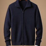 Angelo Cashmere Zip Cardigan