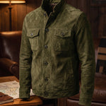 Vincenzo Suede Shirt Jacket