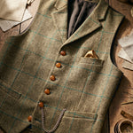 Vicente Tweed Lapelled Waistcoat