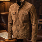 Vincenzo Suede Shirt Jacket