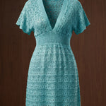 Romina Open-Knit Mini Dress