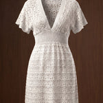 Romina Open-Knit Mini Dress