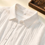 Valentino Cotton-Rayon Crinkle Shirt