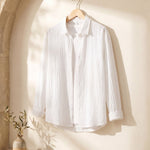 Valentino Cotton-Rayon Crinkle Shirt