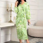 Holly Parker | Printed Wrap Midi Dress For Women