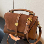 ALWINA™ - TRENDY CONTRAST STITCHING SMALL SQUARE SHOULDER BAG