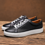 Lace-Up Leather Sneakers