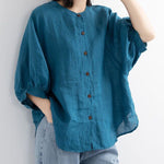 Zeagoo Lantern Sleeve Retro Loose Shirt for Women Casual Work Office Loose Fit 2026 | Under