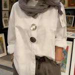 Rosaline | Statement Button Stand Collar Blouse