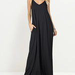 Zeagoo Women's Casual Flowy Pockets Loose Beach Sleeveless Cami Maxi Dresses