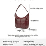 Tote Bags Vegan Leather Hobo Shoulder Bags