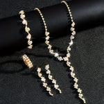 VALERINE | HIGH-END SPARKLE FLOWER JEWELRY SET