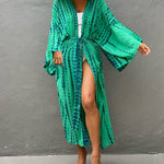 Zeagoo Women's Beach Cover up Swimsuit Kimono with Bohemian Floral Print Vacation Dresses