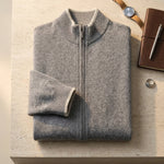 Valerio Wool Zip Cardigan
