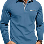 Barnaby | Checked Long-Sleeve Polo