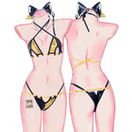 Danger Cyber Cat Bikini Set